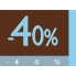 Affiche bleu marron -40%